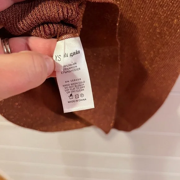 Cult Gaia cut out jet mini dress, beautiful brown color, XS - Picture 10 of 10